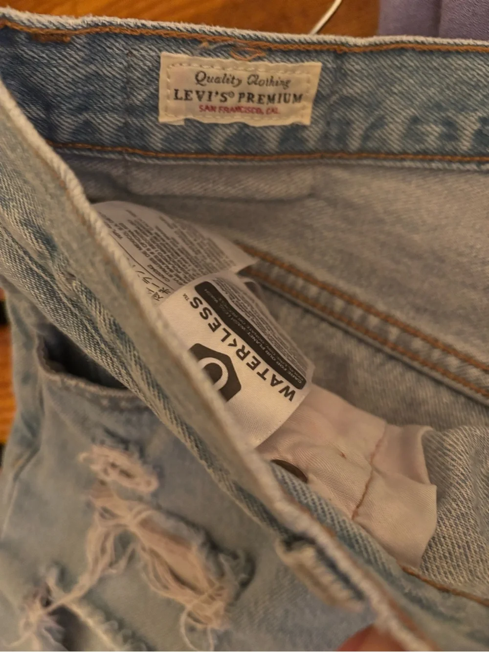 Levis 501 Shorts Womens size 28 Denim Cutoff ripped
